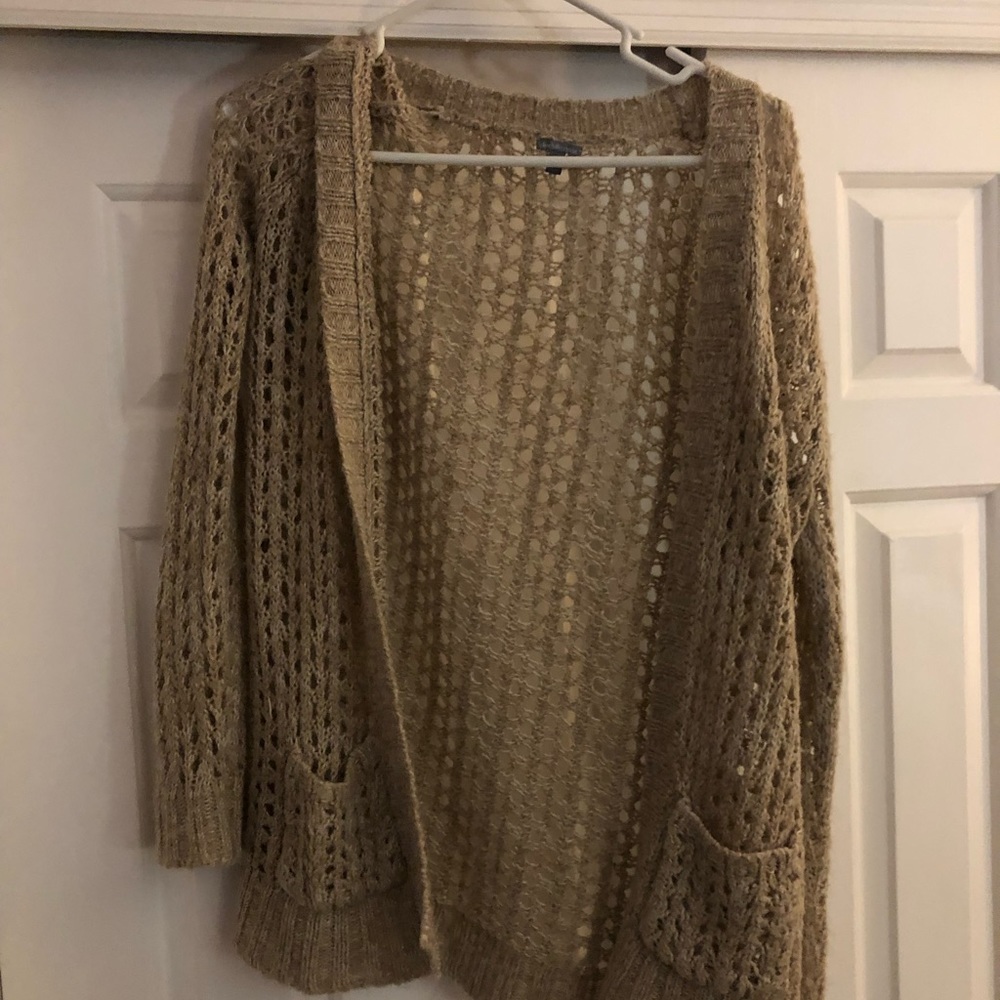 Tan cardigan